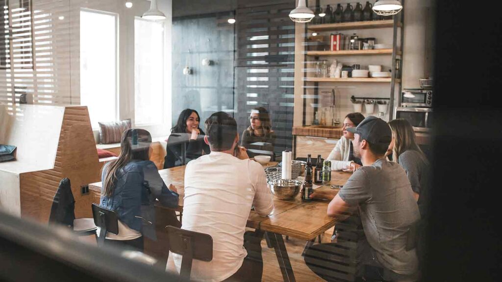 coworkers talking about County Records