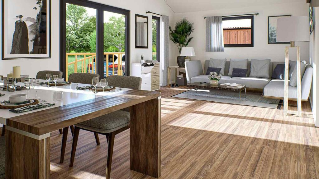 County Records example with a living room in a house