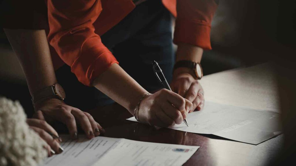 peopel reviewing Property Title Search